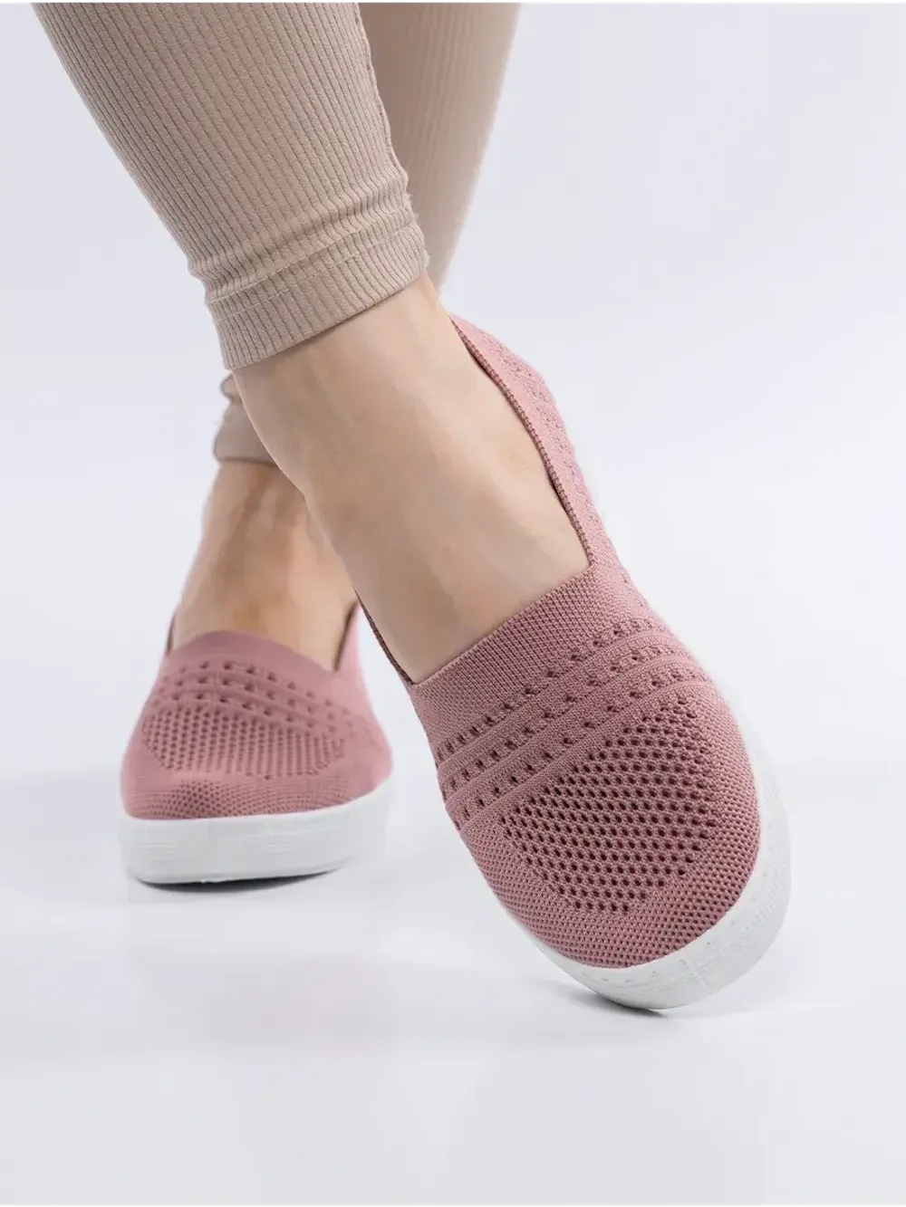 Мокасины летние текстильные