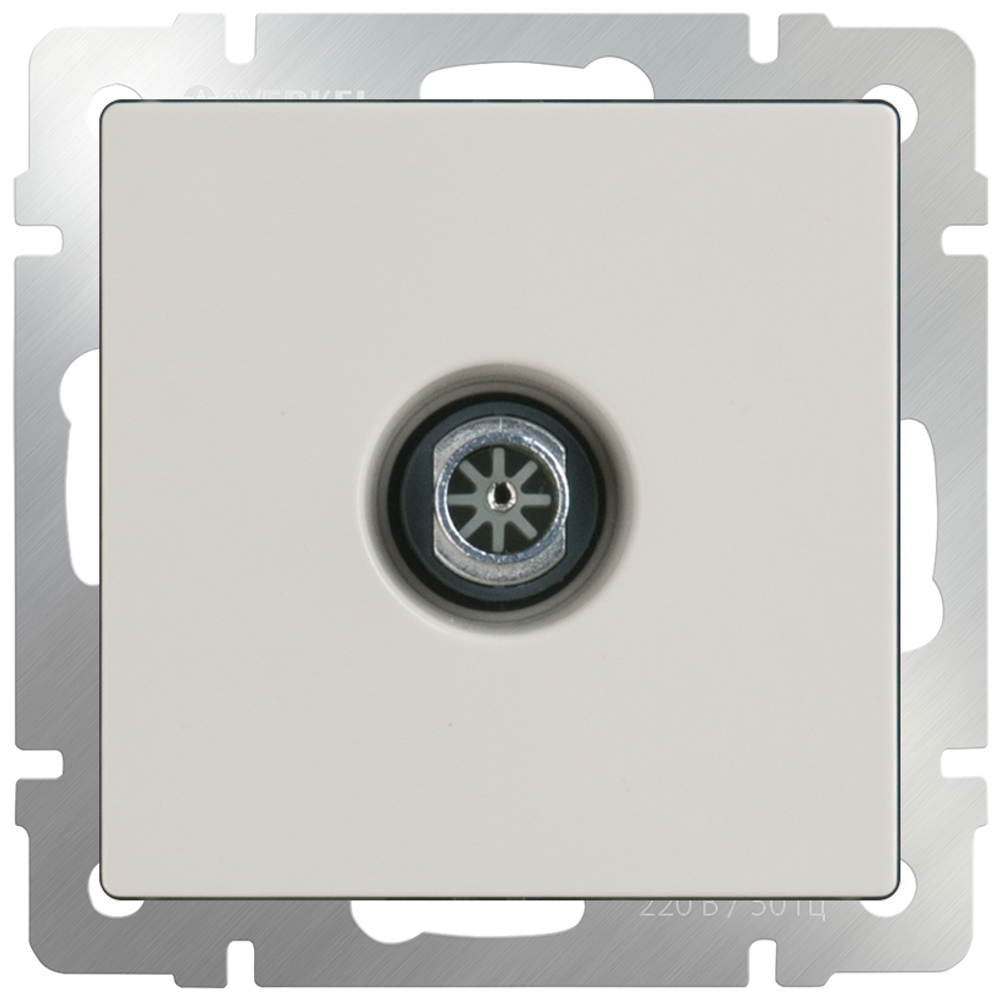 ТВ-розетка Werkel оконечная слоновая кость WL03-TV-ivory 4690389046285