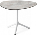 Столик ламинированный кофейный Scab Design Tripe, белый, каменный