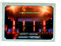 Почтовая открытка КНР - Twinkling lights over the pavilion (Мерцающие огни над павильоном)