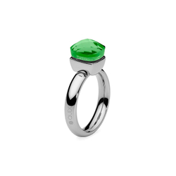 Кольцо Qudo Firenze peridot 16.5 мм 610842/16.5 G/S цвет серебряный, зеленый
