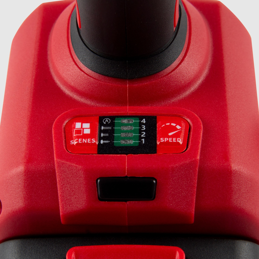 Аккумуляторный шуруповерт, ударный, 18 В, 4 предмета, кейс MIGHTY SEVEN DS-203S