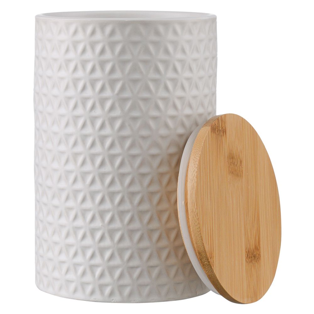 Банка для хранения керамическая Farah, 1,5 л, белая