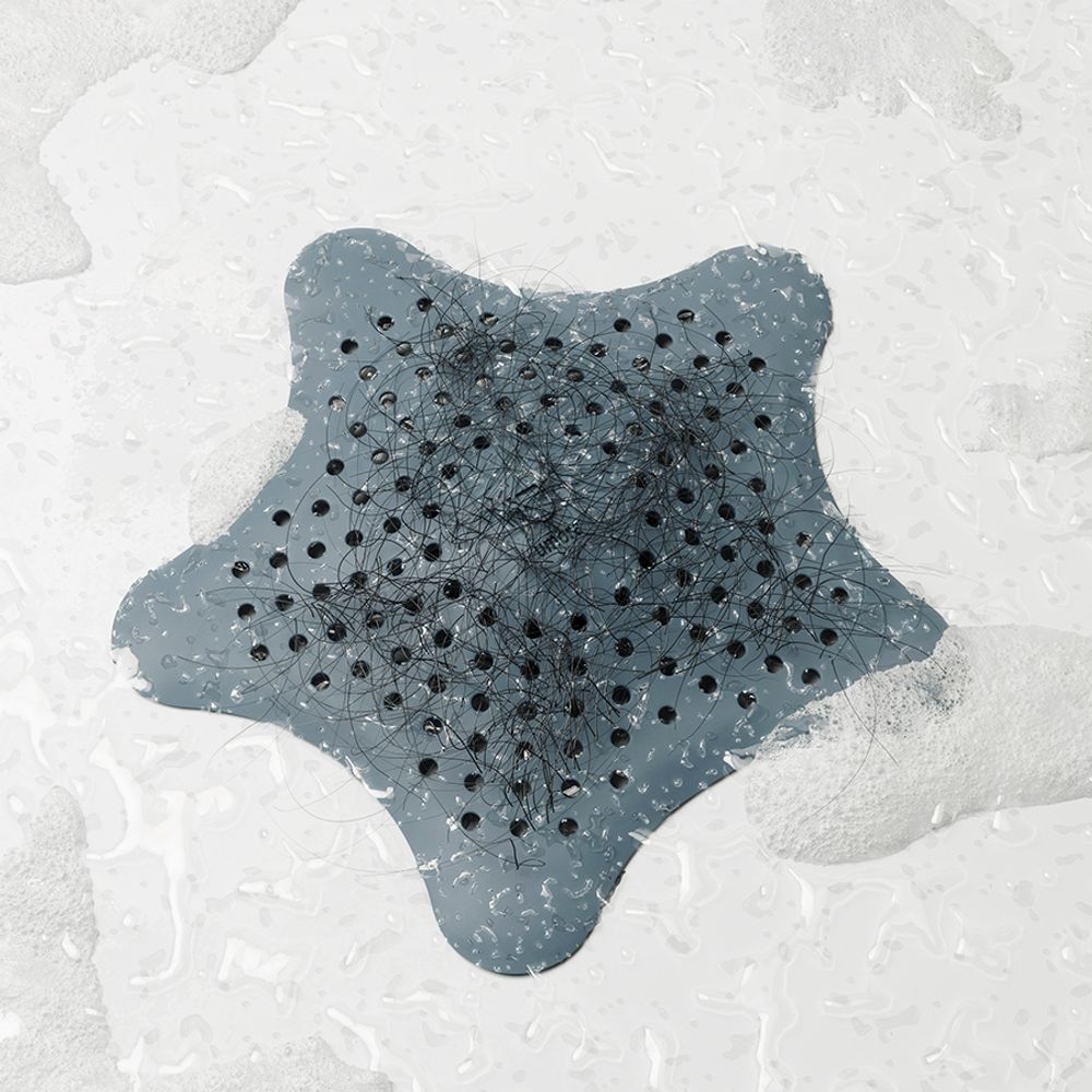 Фильтр для слива Starfish, серо-голубой