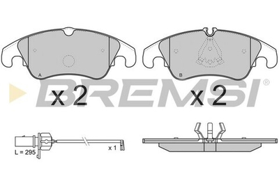 BREMSI - BP3347-BMS - Brake Pad Set, disc brake