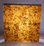 Экологичная плитка из янтаря для саун, бань и парных