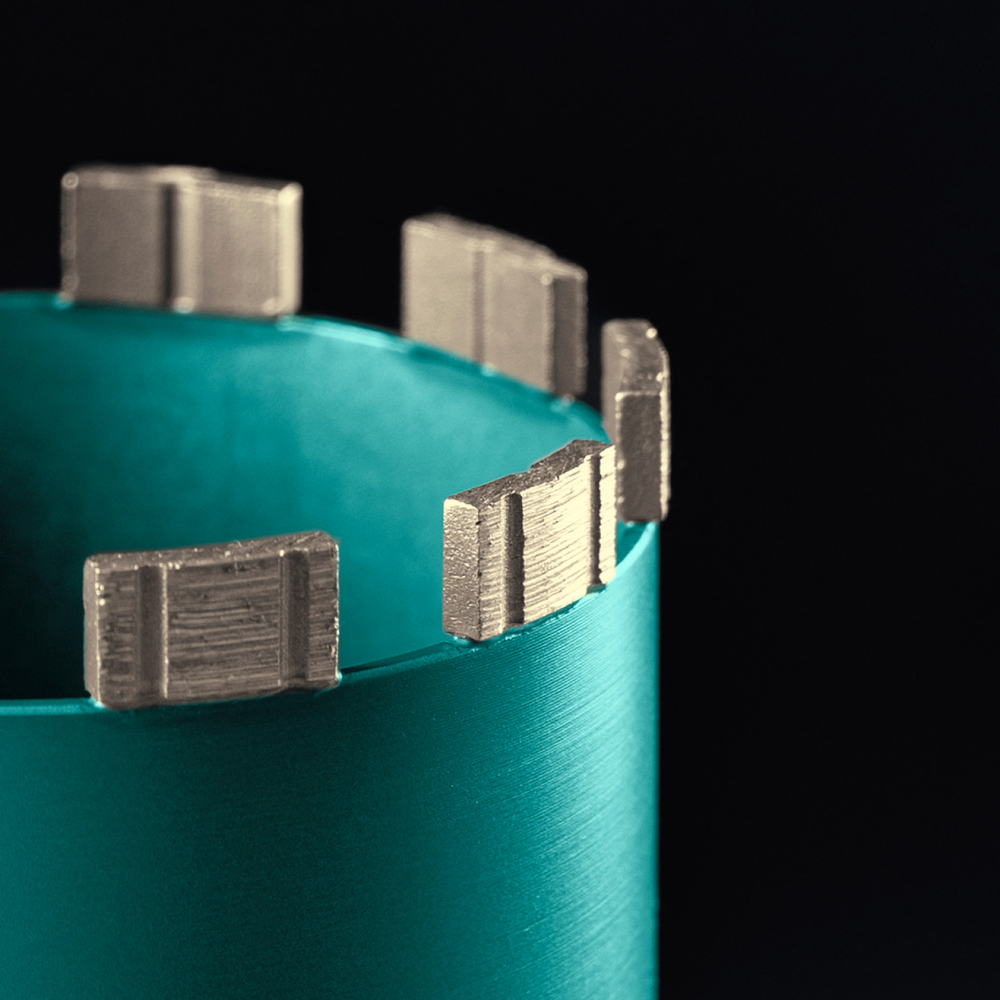 KRAFTOOL DIAMOND 250 мм (450 мм, 1 1/4″, лазерная сварка, сухое сверление с микроударом), алмазная коронка по железобетону (29825-250)