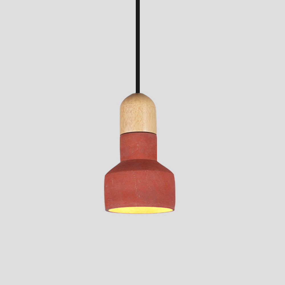 Pendant design lamp  QIE BAMBOO by Bentu Design (Red)