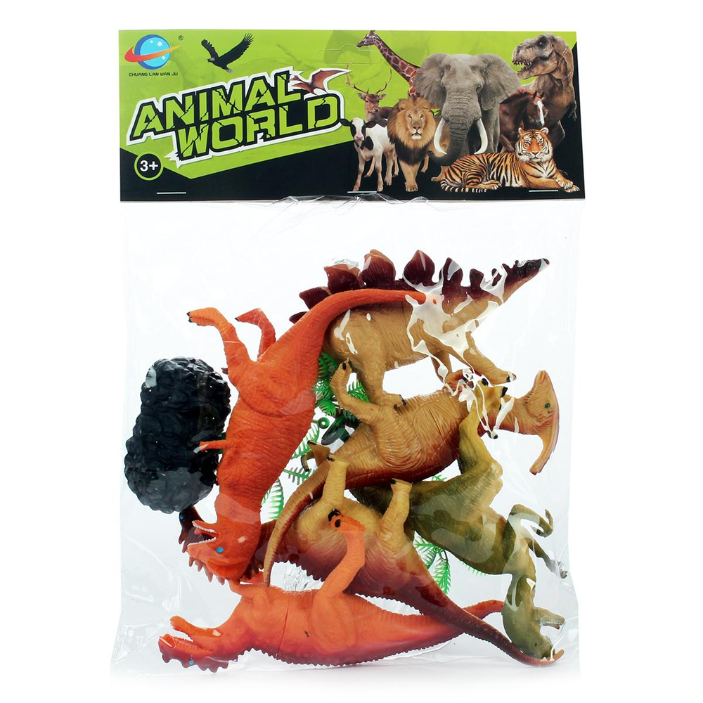 Набор динозавров 6шт, пакет CL04-45