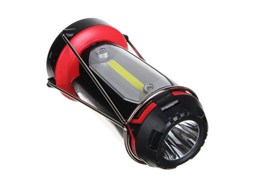 Фонарь светильник ЕРМАК 1 LED, 3 COB, 15*8,5*8,5см, 6 режимов, 800мАч, USB, пластик (60шт/кор)    ХХ