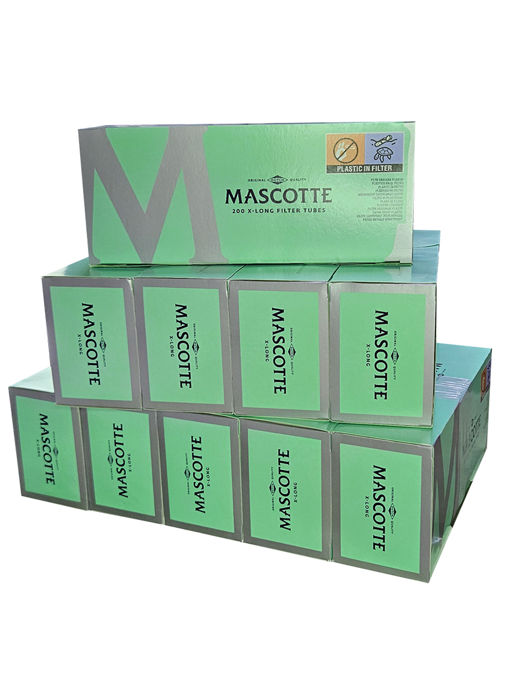 Гильзы для сигарет "Mascotte" KS X-Long Filter 10х200шт Ацетатный фильтр (Комплект)