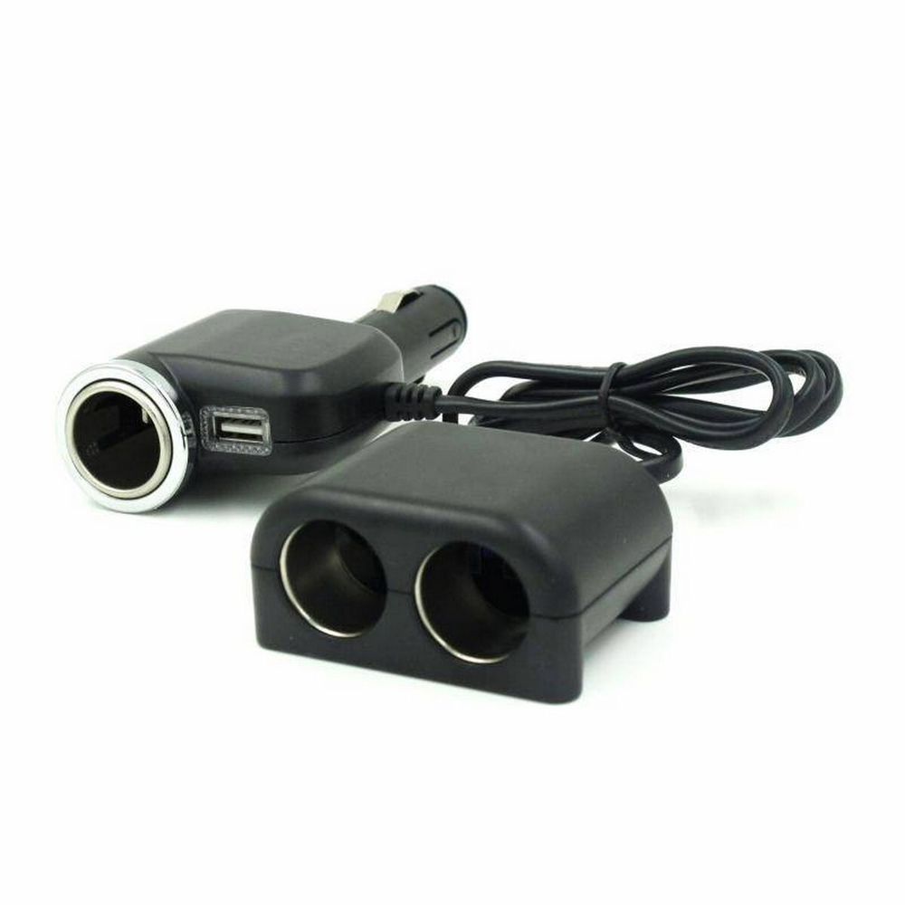 Разветвитель авто Olesson NO.1526 (USB/ 3розетки 120W)