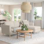 3-местный диван с оттоманкой - IKEA PÄRUP/PARUP/ПЭРУП ИКЕА, бежевый