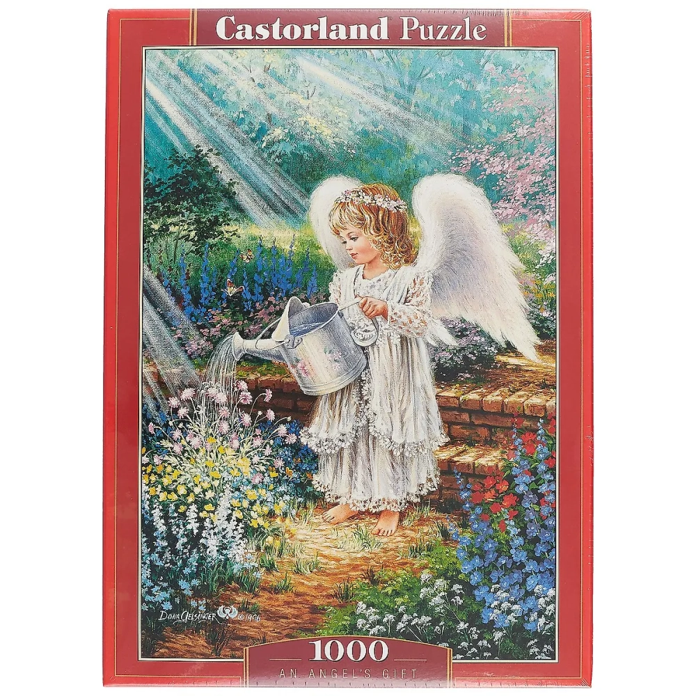 Пазл Castorland "Ангел в саду", 1000 деталей, C-103881, картонная основа, от 12 лет