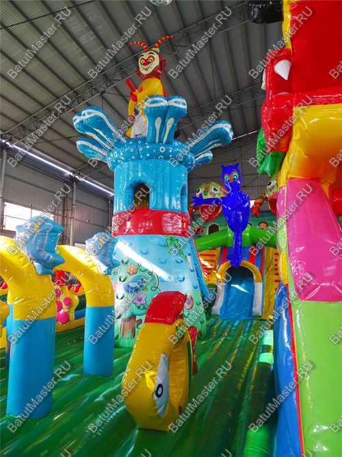Коммерческий надувной батут "Невероятное ассорти" 24*9*7 м
