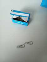 Скрепки треугольные 25мм 100 шт в картонной коробке