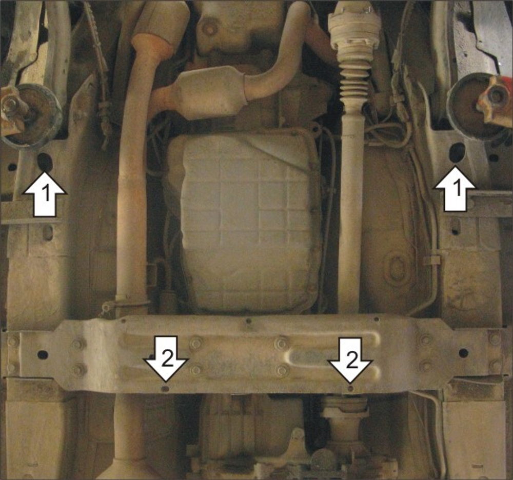 Усиленная защита Motodor кпп. 3 мм, сталь. для Jeep Grand Cherokee 1998-2005 арт.15202