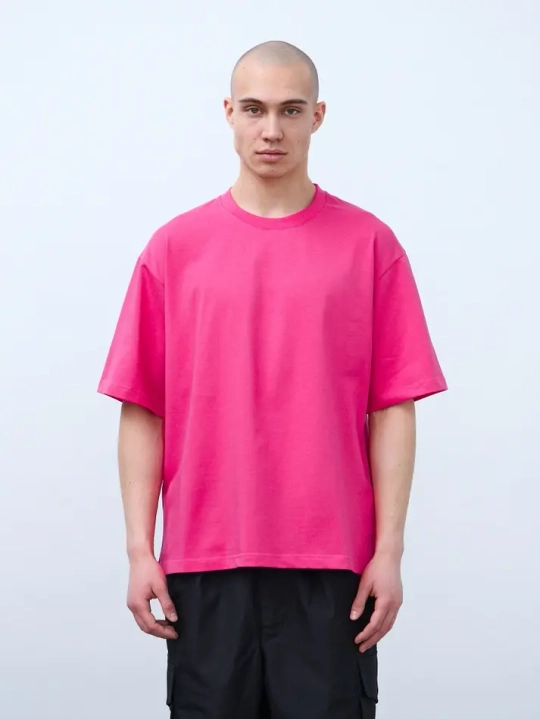 Футболка оверсайз (фуксия) 230 г