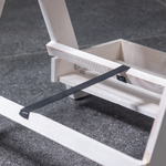 Подставка для цветов и декора напольная 3 полки из массива сосны Флорэль, деревянная этажерка для цветов на подоконник в стиле рустик, белая