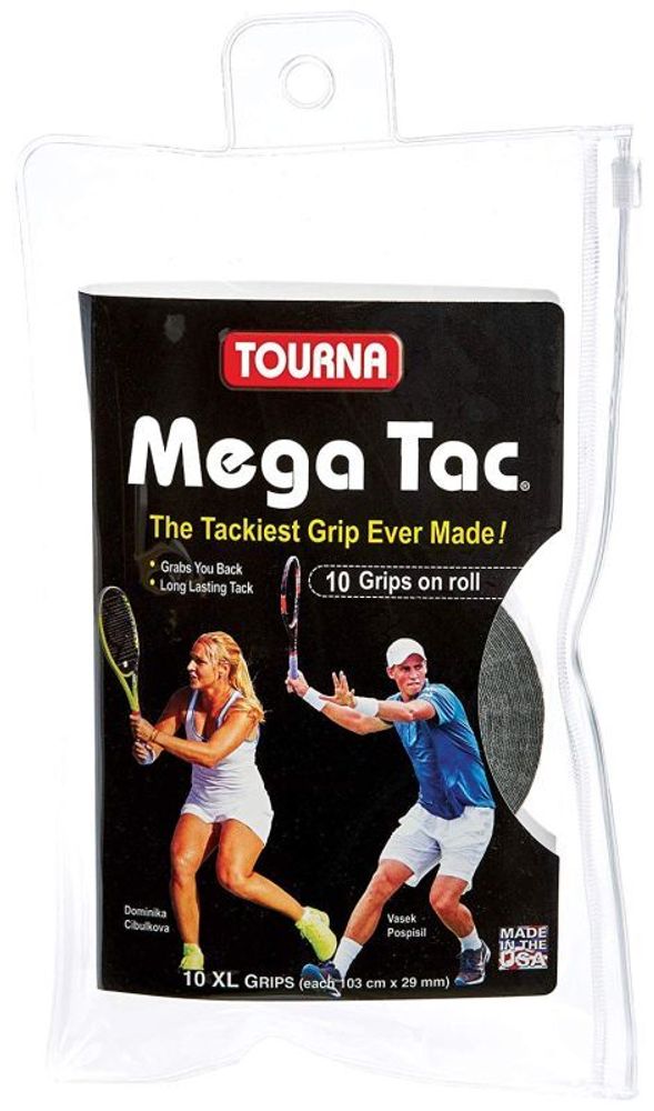 Теннисные намотки Tourna Mega Tac XL 10P - черные