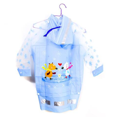 Дождевик с капюшоном 3 цвета микс, размер M