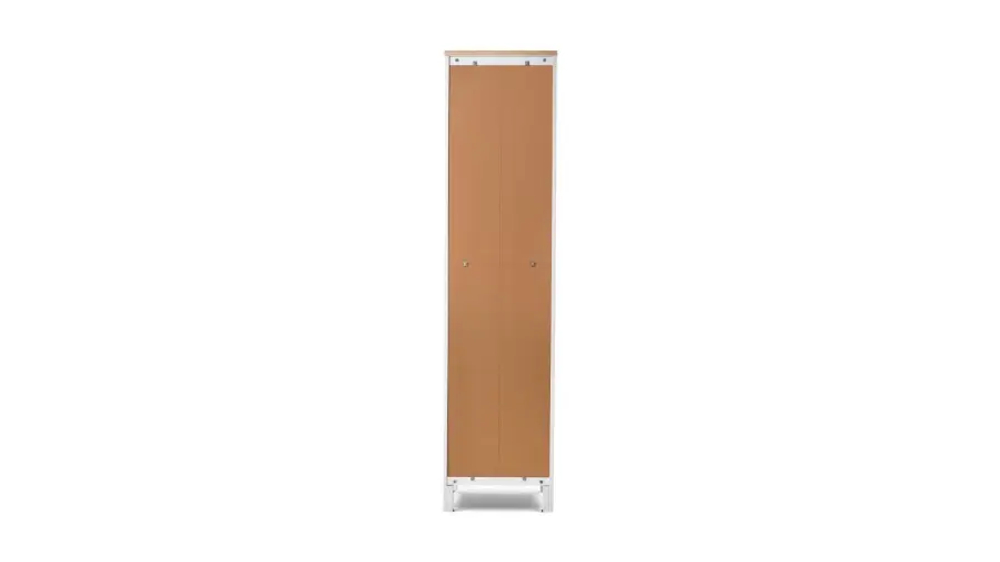 Шкаф-витрина стекло/панель - аналог IKEA HEMNES / ХЕМНЭС/ ХЕМНЕС / КЫМОР / ИКЕА 49х198х37 см, белый