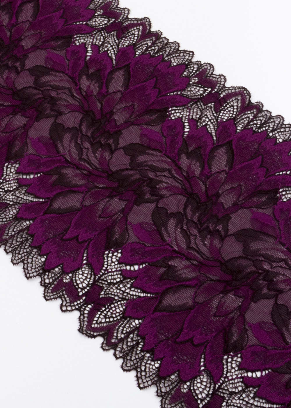 Эластичное кружево сливовое ширина 20 см