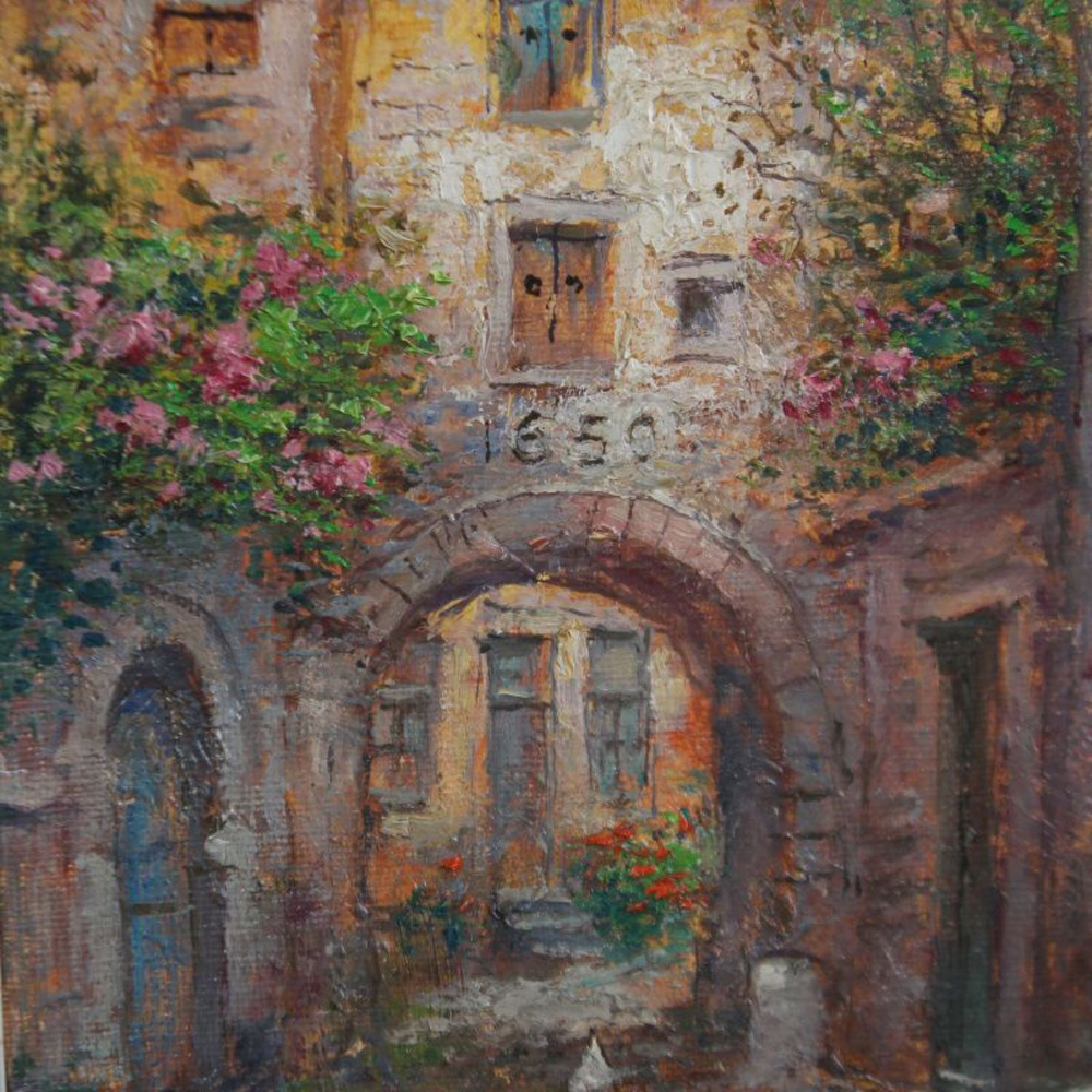 Винтажная картина «Городской Пейзаж»