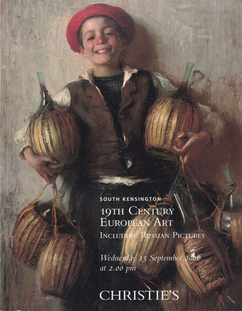 Каталог аукциона Christie's, Лондон, Европейское искусство XIX века, включая русскую живопись от 13 сентября 2006 года
