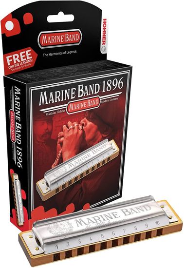 Губная гармоника диатоническая HOHNER Marine Band 1896/20 E harm minor