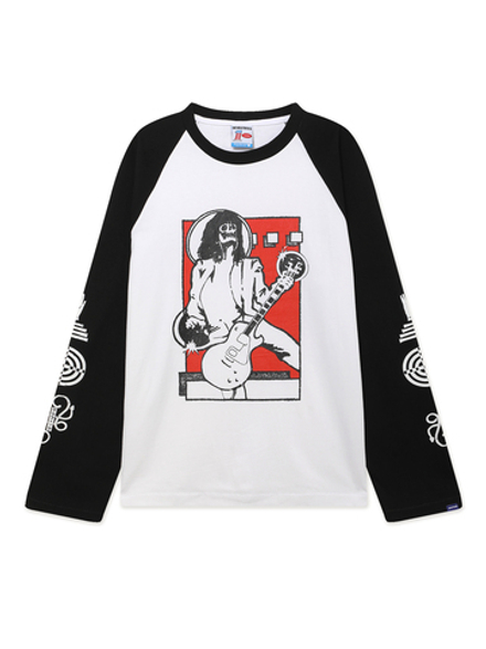 Мужской Лонгслив Raglan Tshirt - Jimmy - Black