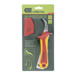 Нож диэлектрический до 1000 В, серповидная рабочая кромка полотна Сибртех 78804