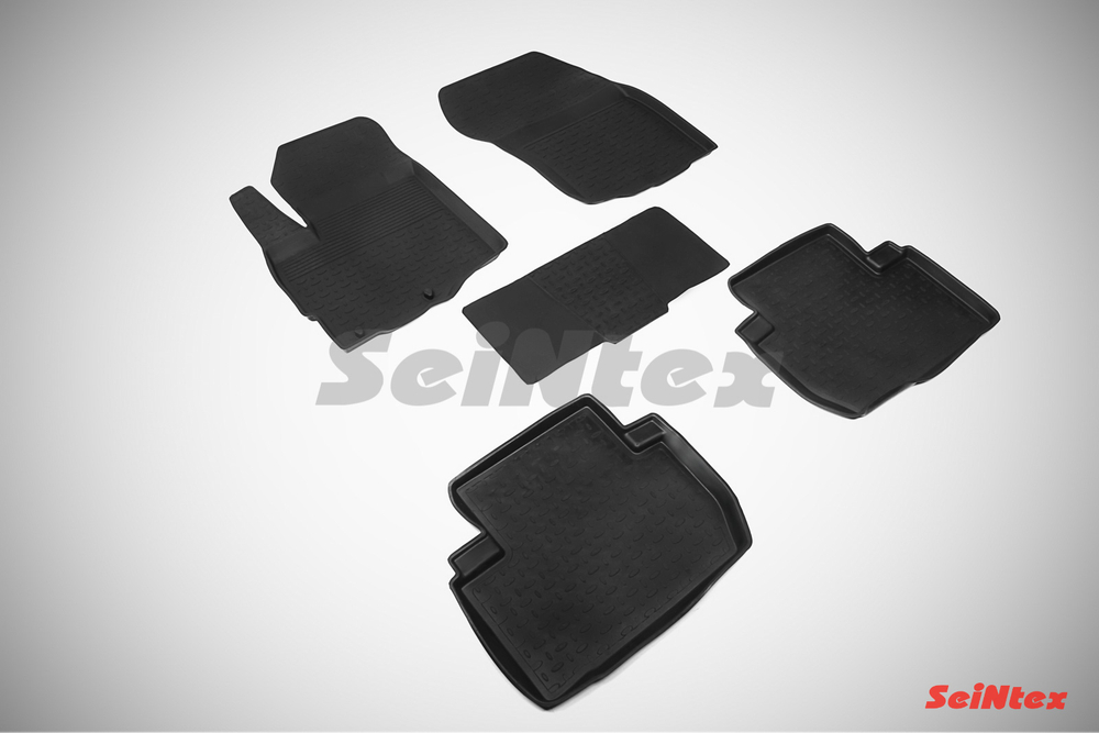 Резиновые коврики с высоким бортом для Peugeot 4007 2006-2012 Seintex.82129