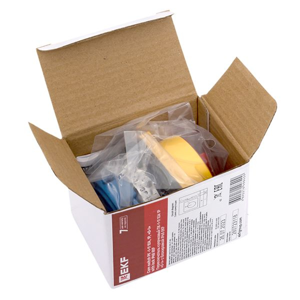 Переключатель кулачковый ПК-1-14 10А 4P "0-1" с блокировкой IP65 EKF PROxima
