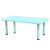 Пластиковый регулируемый прямоугольный стол 60х120