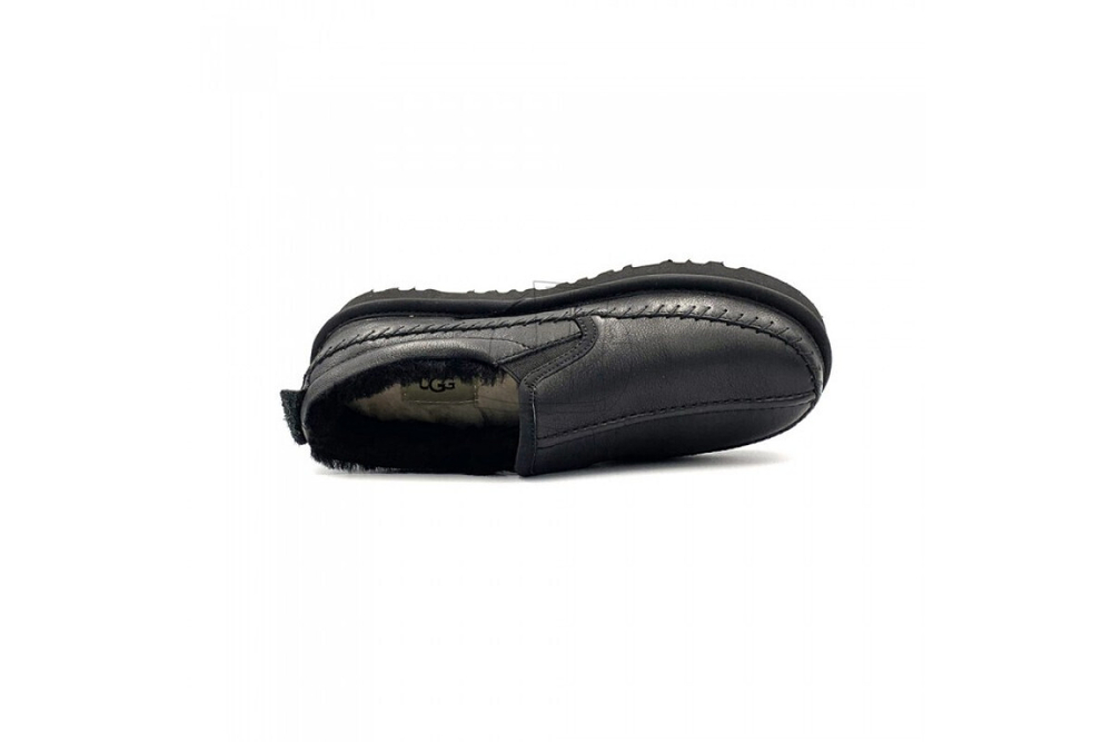 UGG Stitch Slip Leather Black