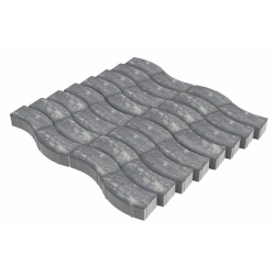 Тротуарная плитка Аксио, 80 мм, ColorMix Актау, гладкая