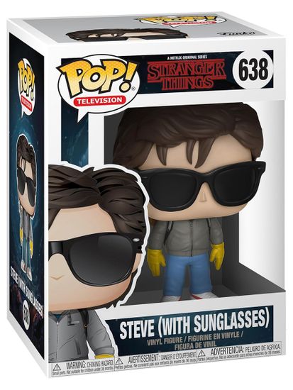 Фигурка Funko POP! TV Stranger Things S2 Steve w/Sunglasses (638) 30877 / Фигурка Фанко ПОП! по мотивам сериала "Очень странные дела", Стив Харрингтон