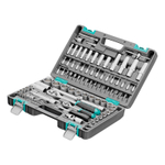 Набор инструментов, 1/2", 1/4", CrV, пластиковый кейс 94 предмета Stels