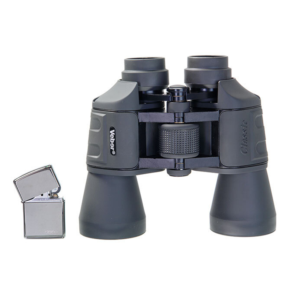 Бинокль Veber Classic БПШЦ 10x50 VRWA, серый