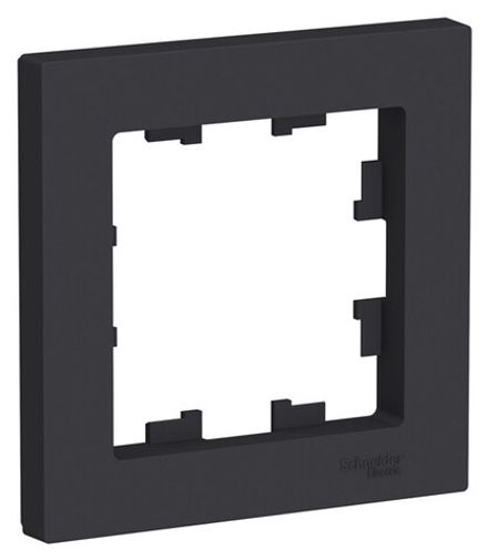 Рамка одноместная Systeme Electric AtlasDesign Карбон