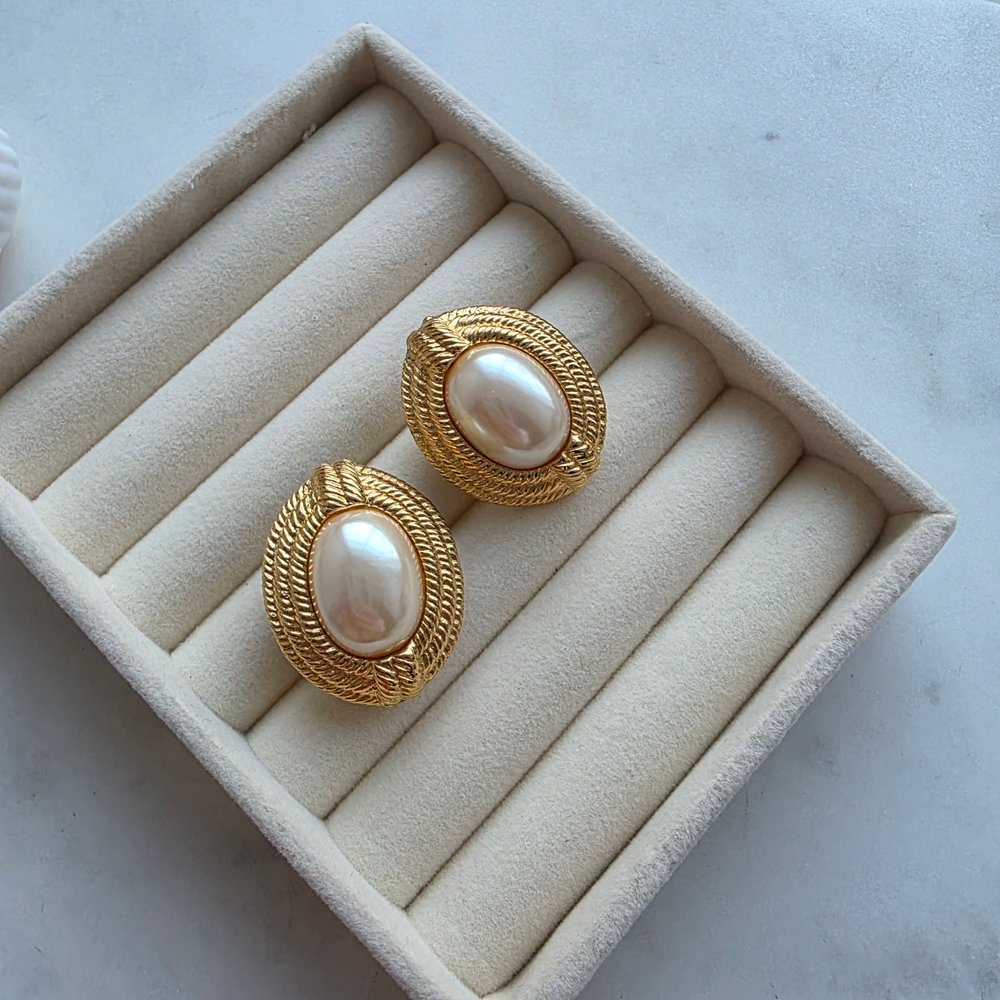 Клипсы Givenchy с жемчугом