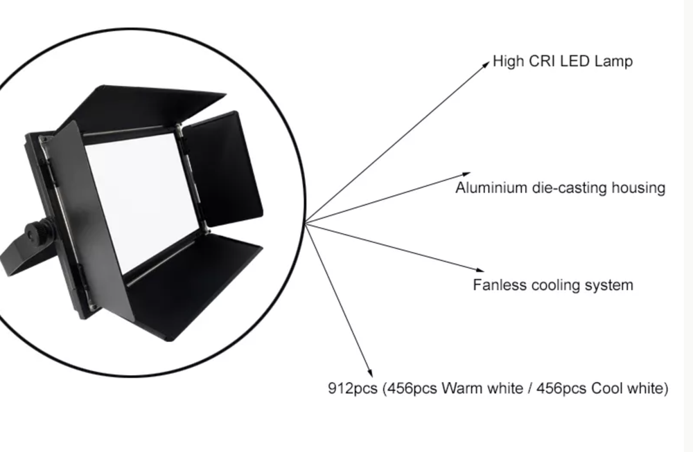 Bi-color LED Soft Video Light 100W — би-колор мягкий видео-свет для студии