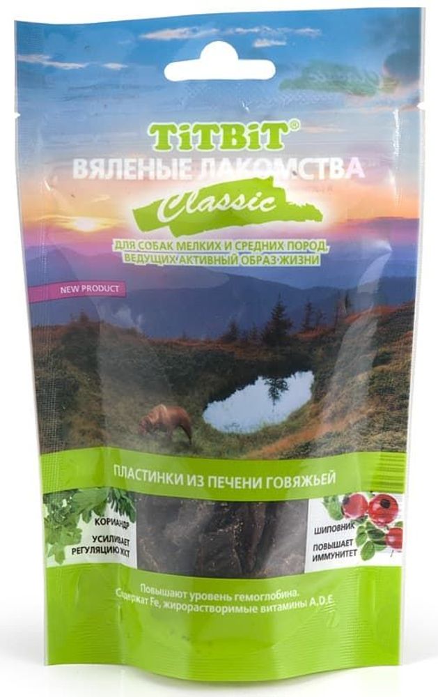 Вяленые лакомства Пластинки из печени говяжьей Classic 60 г Вяленые лакомства Пластинки из печени говяжьей Classic 60 г