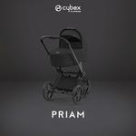 Коляска Cybex Priam IV Matt Black complete Aton B2 Bay Blue Base One 4 в 1 Sepia Black