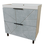 Тумба д/ванной "Гранд-80" Бетон под ум.Fest-80 (Sanita Lux) (ПВХ)