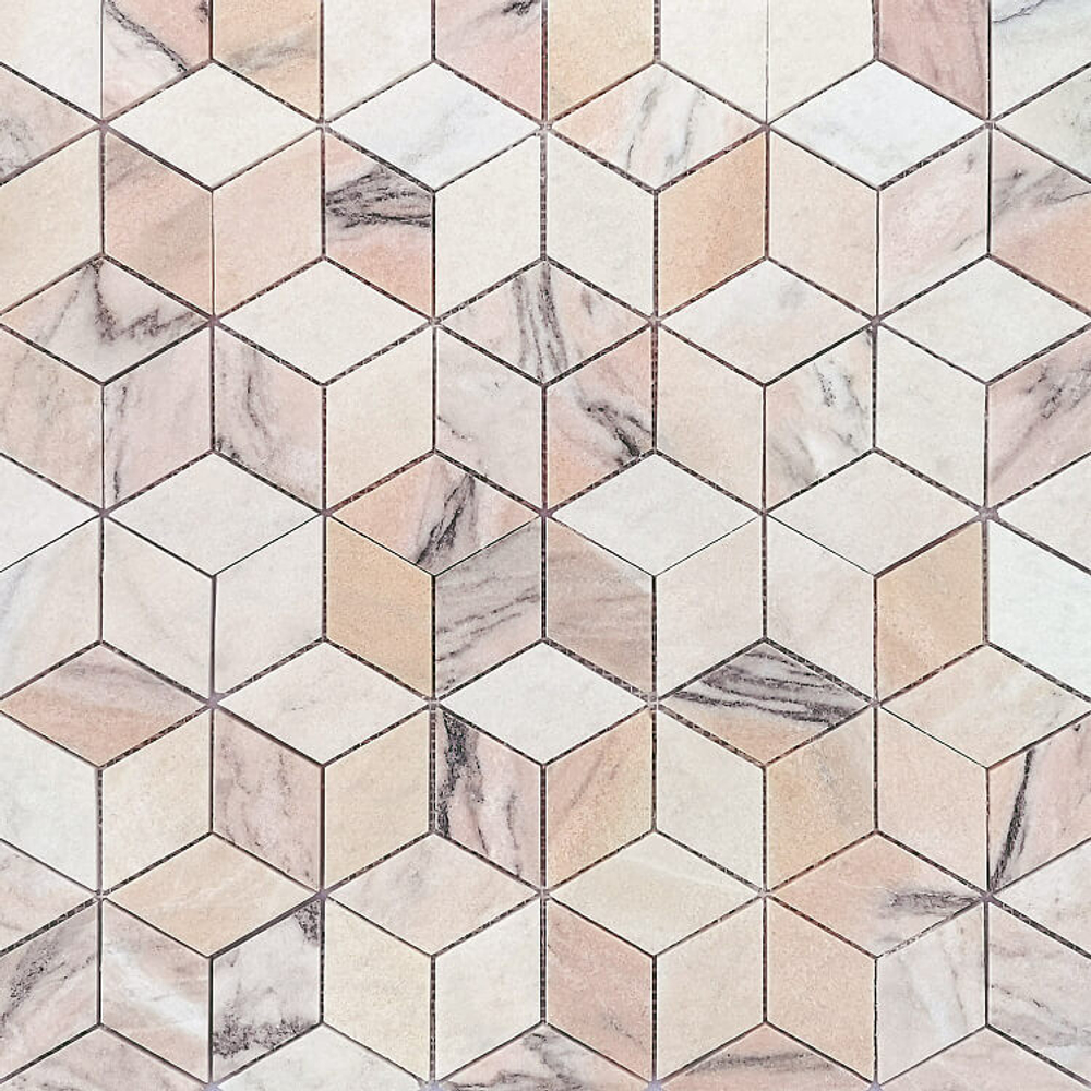 Мозаика LeeDo: Rosa Salmone POL diamond 96x55x7