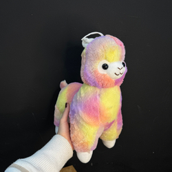 Лама плюшевая цветная