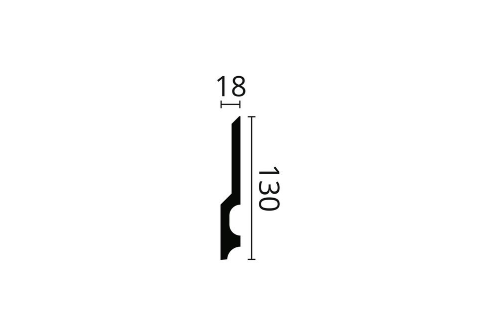 ПЛИНТУС ПОТОЛОЧНЫЙ FD22 WALLSTYL