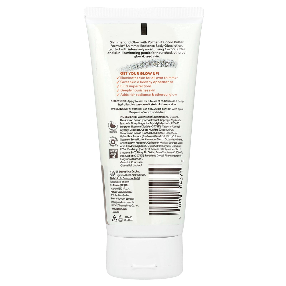 Palmer's, Cocoa Butter Formula® с витамином E, сияющий блеск для тела, 155 мл (5,25 жидк. унц.)